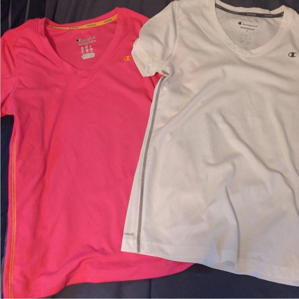 Bundle two Champion performance shirts Women’s Size Small